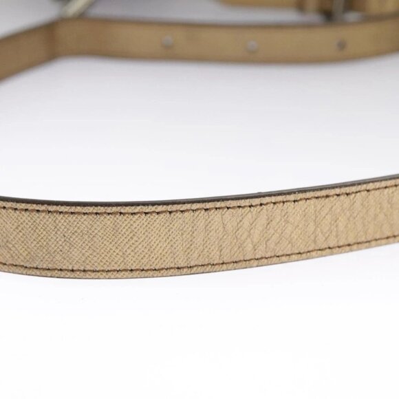 BURBERRY Nova Check Shoulder Bag Canvas Leather Beige Gold Auth - Picture 7 of 15